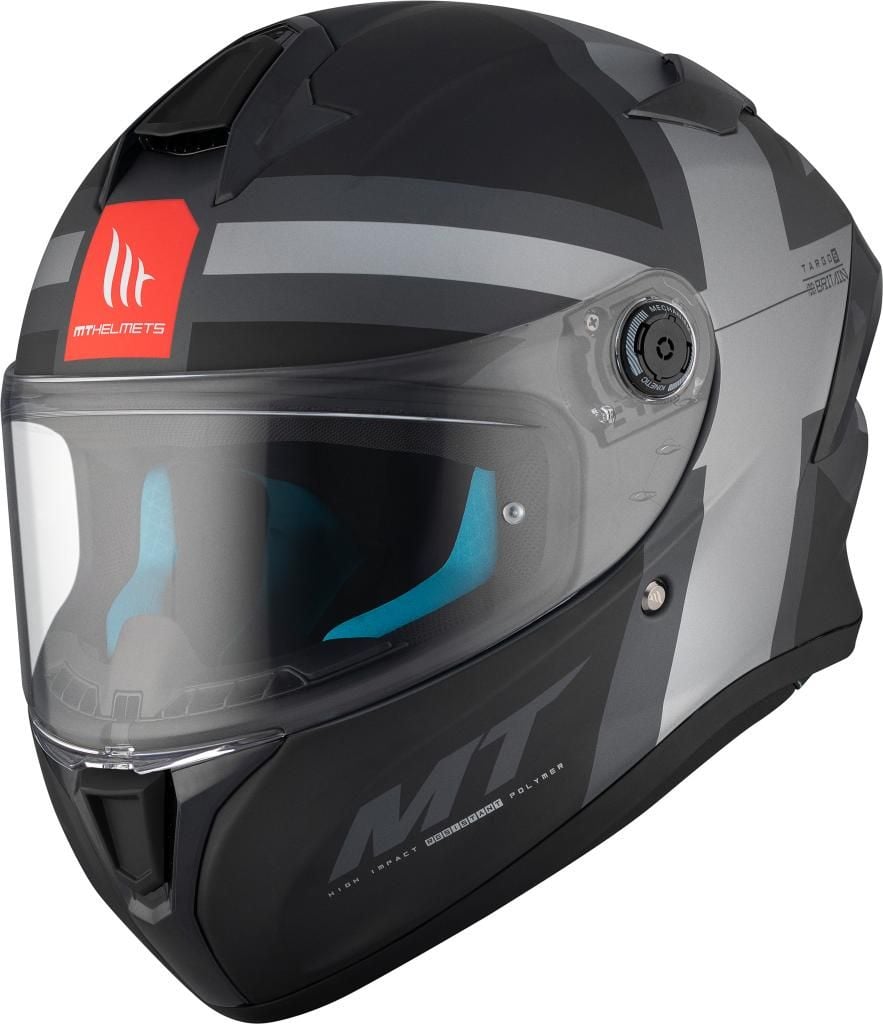 Каска MT TARGO S BRITAIN C2 MATT BLACK/GRAY