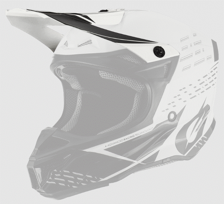 Козирка за каска O'NEAL 5SRS POLYACRYLITE HELMET TRACE BLACK/WHITE