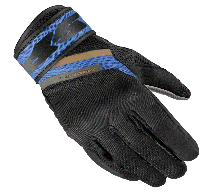 Текстилни мото ръкавици SPIDI NEO-S BLACK/BLUE