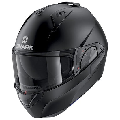 Каска за мотор SHARK EVO-ES BLANK BLACK MAT