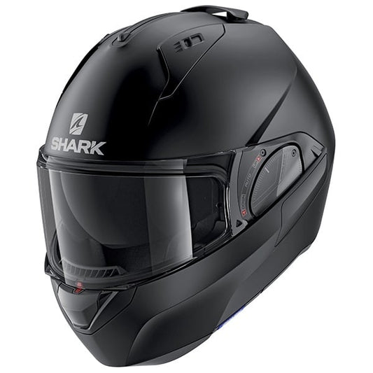 Каска за мотор SHARK EVO-ES BLANK BLACK MAT