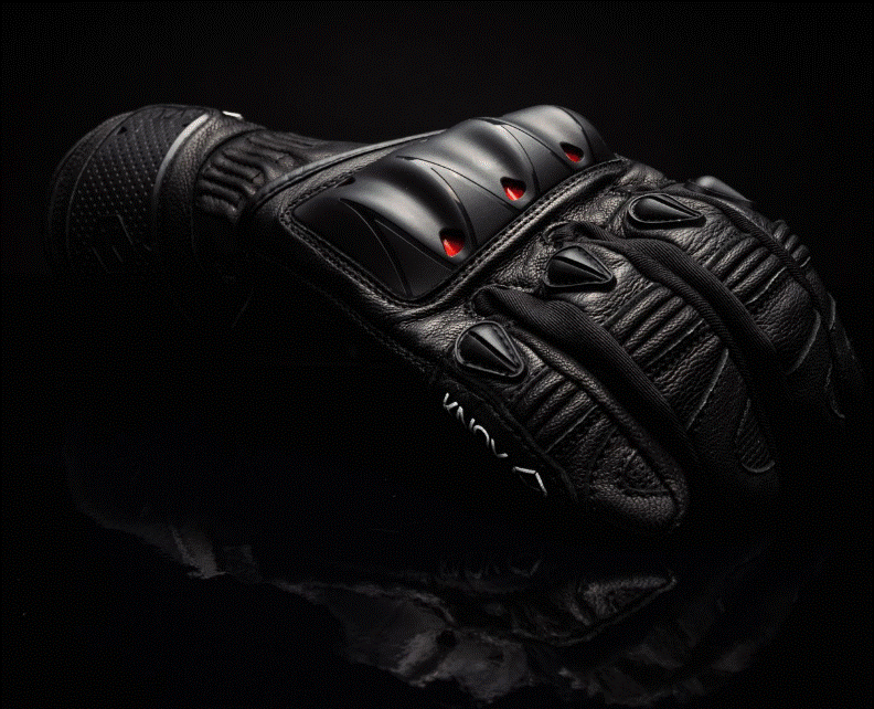 Кожени ръкавици KNOX Oulton MK2 – Black/Red