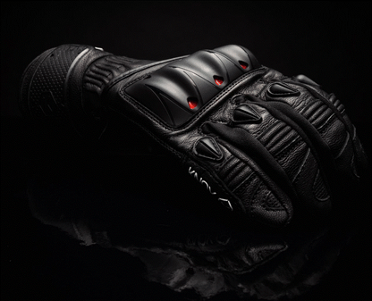 Кожени ръкавици KNOX Oulton MK2 – Black/Red