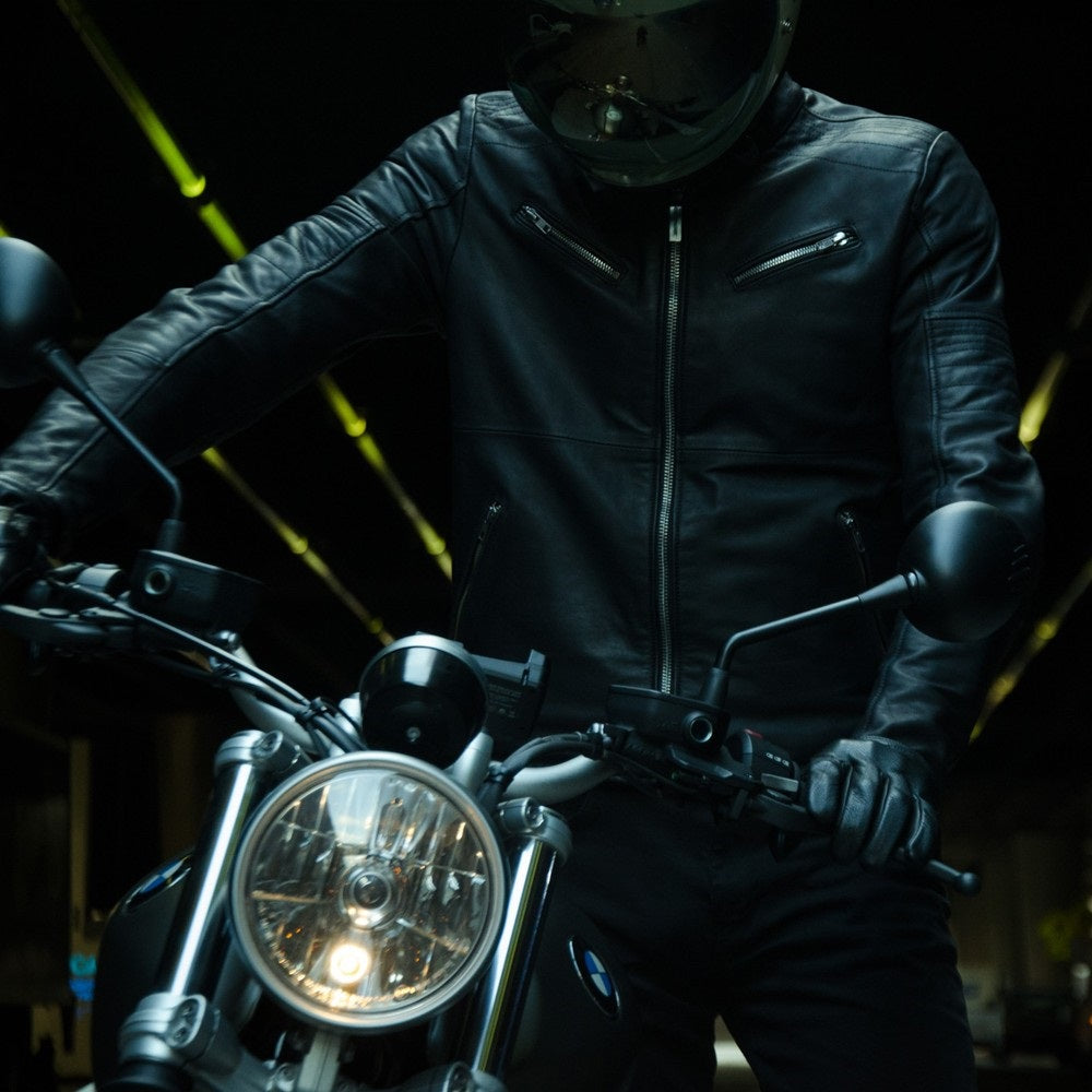 Кожено яке за мотор SPIDI GARAGE ROBUST BLACK