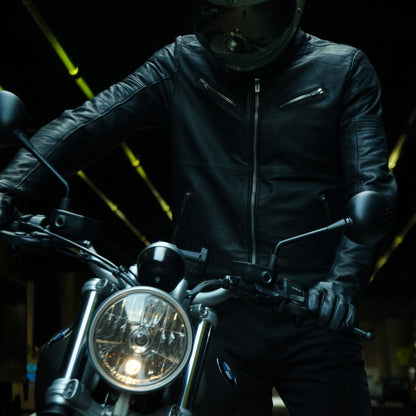 Кожено яке за мотор SPIDI GARAGE ROBUST BLACK