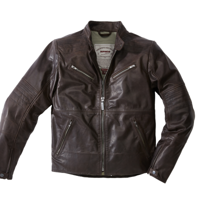 Кожено мото яке SPIDI GARAGE BROWN