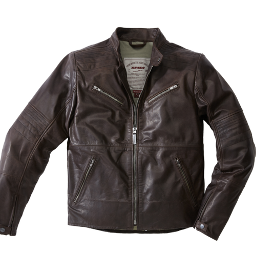 Кожено мото яке SPIDI GARAGE BROWN