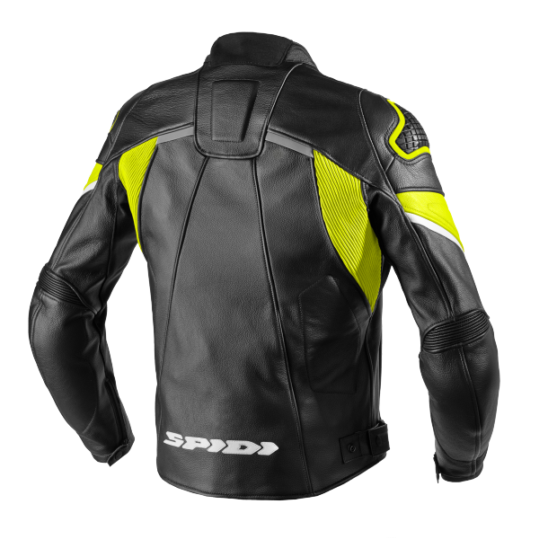 Кожено яке SPIDI IGNITE BLACK/FLUO YELL