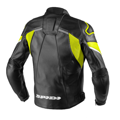 Кожено яке SPIDI IGNITE BLACK/FLUO YELL