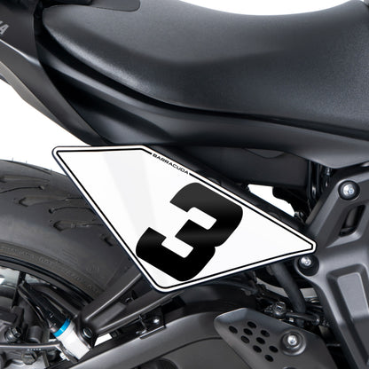 СТОЙКИ ЗА СЪСТЕЗАТЕЛЕН НОМЕР BARRACUDA Yamaha MT-07 (2021-2022)