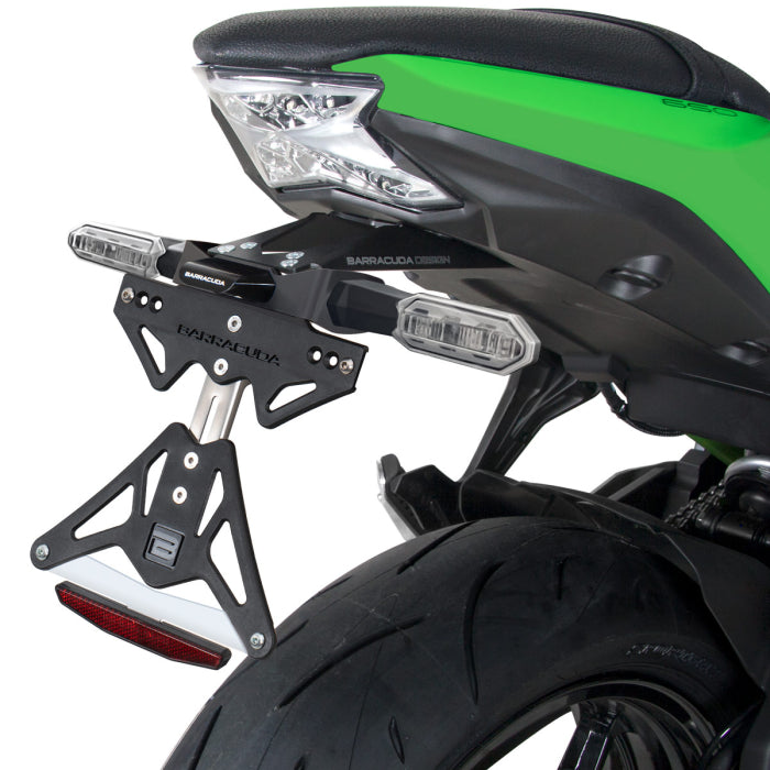 Стойка за номер за оригинални мигачи BARRACUDA Kawasaki Z650 (2017-2022)