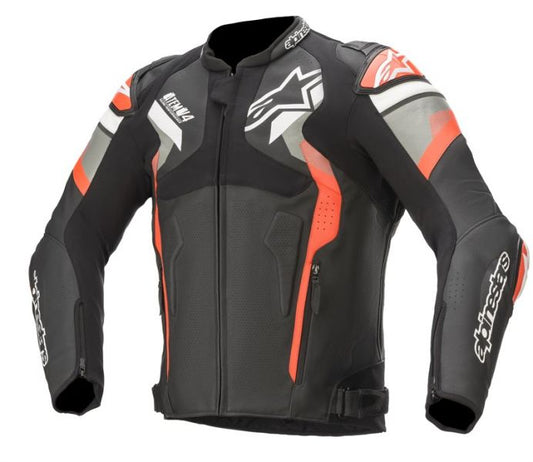 Кожено мото яке ALPINESTARS ATEM V4 BLACK/RED/GREY
