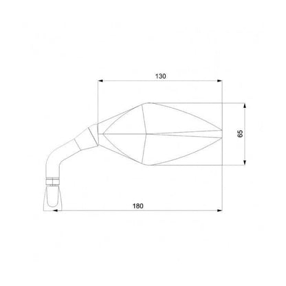 Огледала за мотор BARRACUDA RACE CARBON