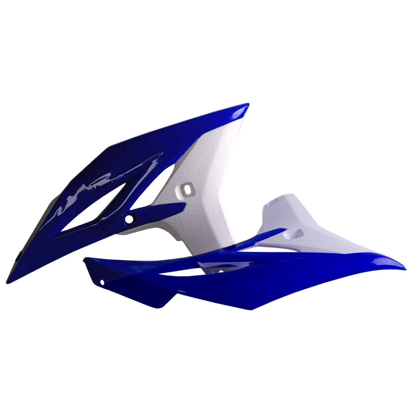 Пластмасови капаци за радиатор Polisport Yamaha YZ250F - 2010-2013 / WR450F - 2012-15 BLUE/WHITE