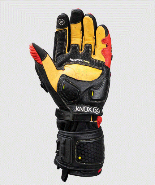 Кожени ръкавици KNOX Handroid MK5 RED