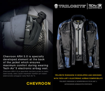 Дамско мото яке TRILOBITE 2091 Rideknow Tech-Air® BLACK/YELLOW FLUO