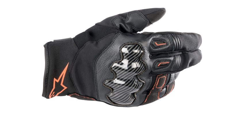 Ръкавици ALPINESTARS SMX-1 DRYSTAR BLACK/FLUO RED