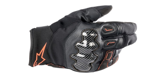 Ръкавици ALPINESTARS SMX-1 DRYSTAR BLACK/FLUO RED