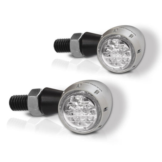 LED мото мигачи BARRACUDA S-LED B-LUX SILVER
