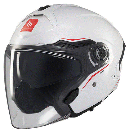 Скутер каска MT COSMO SV SOLID A0 GLOSS WHITE