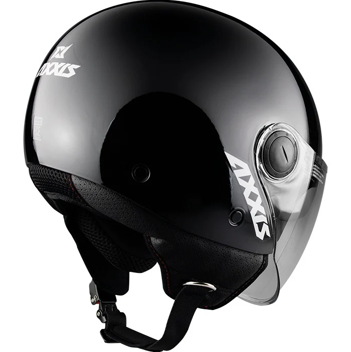 КАСКА ЗА СКУТЕР AXXIS SQUARE S SOLID BLACK GLOSS