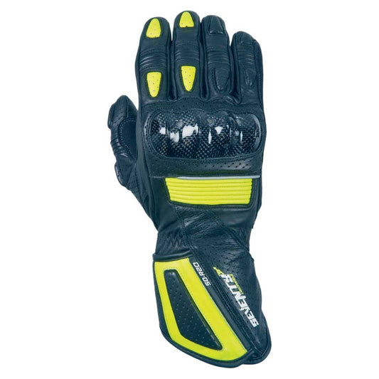 ДАМСКИ РЪКАВИЦИ SEVENTY SD-R20 SUMMER RACING BLACK/YELLOW