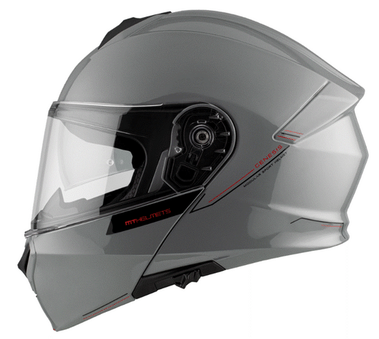 Отваряема каска MT GENESIS SOLID A12 GLOSS GREY