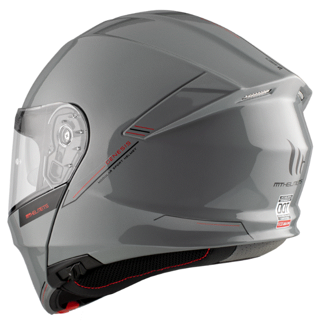 Отваряема каска MT GENESIS SOLID A12 GLOSS GREY