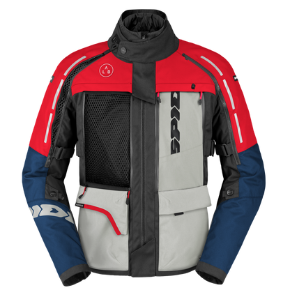 Mъжко текстилно мото яке SPIDI 4 SEASON V3 BLUE/ICE/RED