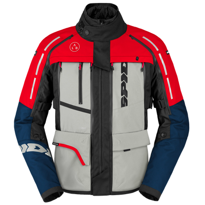 Mъжко текстилно мото яке SPIDI 4 SEASON V3 BLUE/ICE/RED
