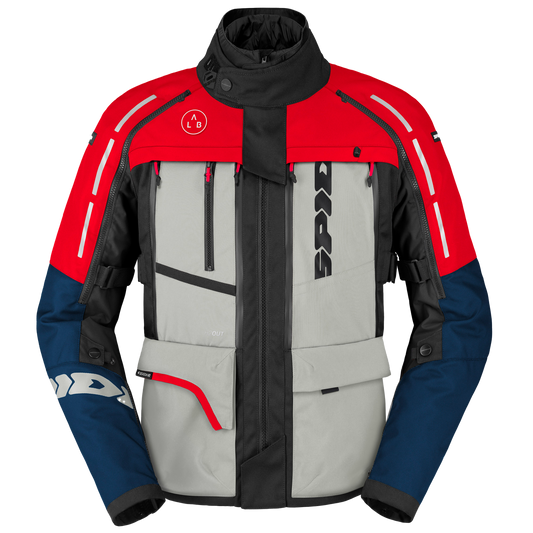 Mъжко текстилно мото яке SPIDI 4 SEASON V3 BLUE/ICE/RED