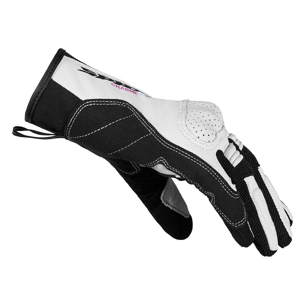 Дамски мото ръкавици SPIDI CHARME 2 BLACK/WHITE