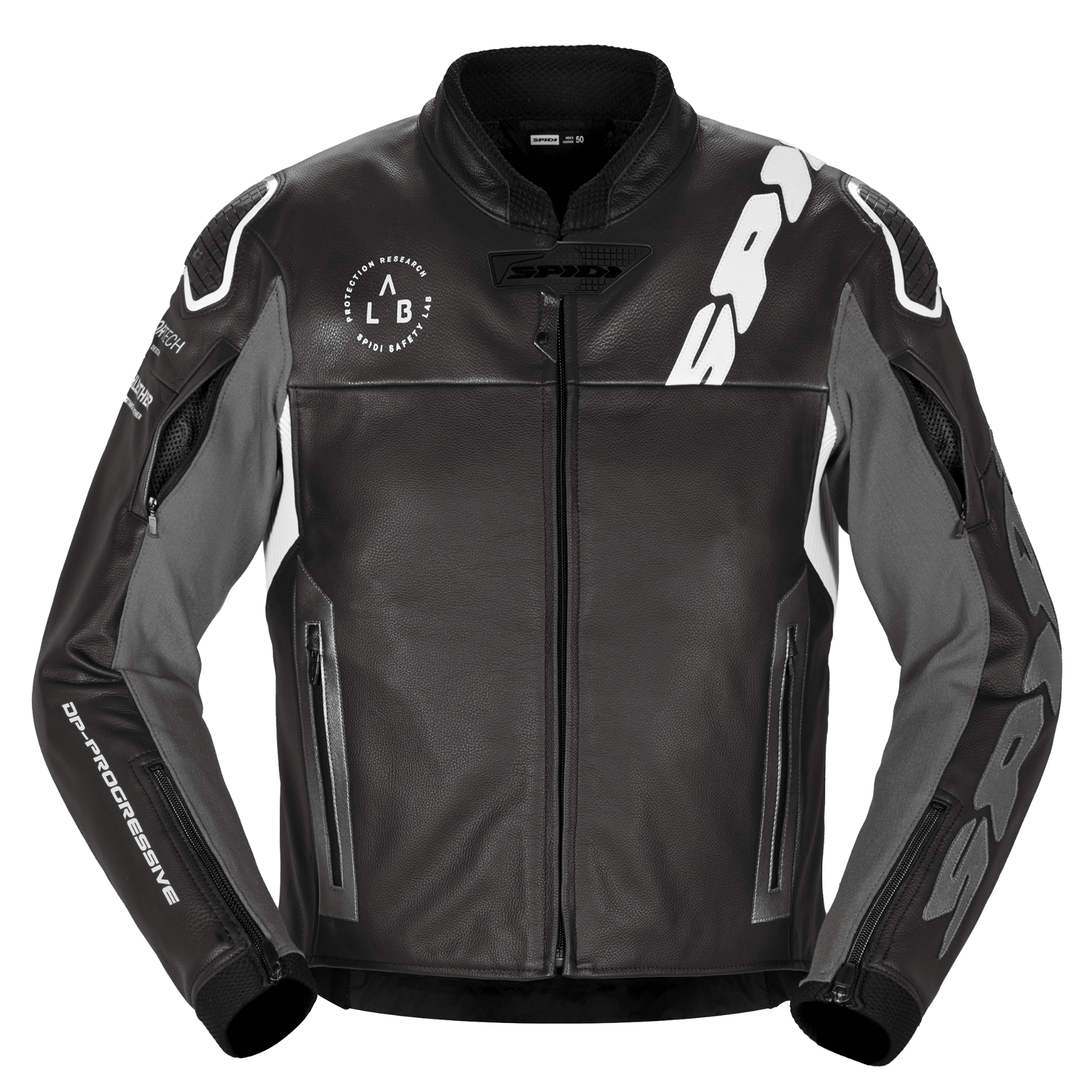 Кожено мото яке SPIDI DP PROGRESSIVE LEATHER Black/White