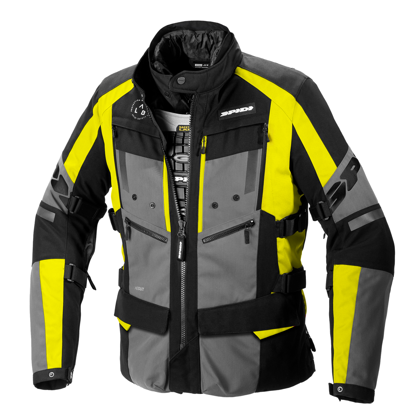 Текстилно мото яке SPIDI 4 SEASON EVO Yellow Fluo