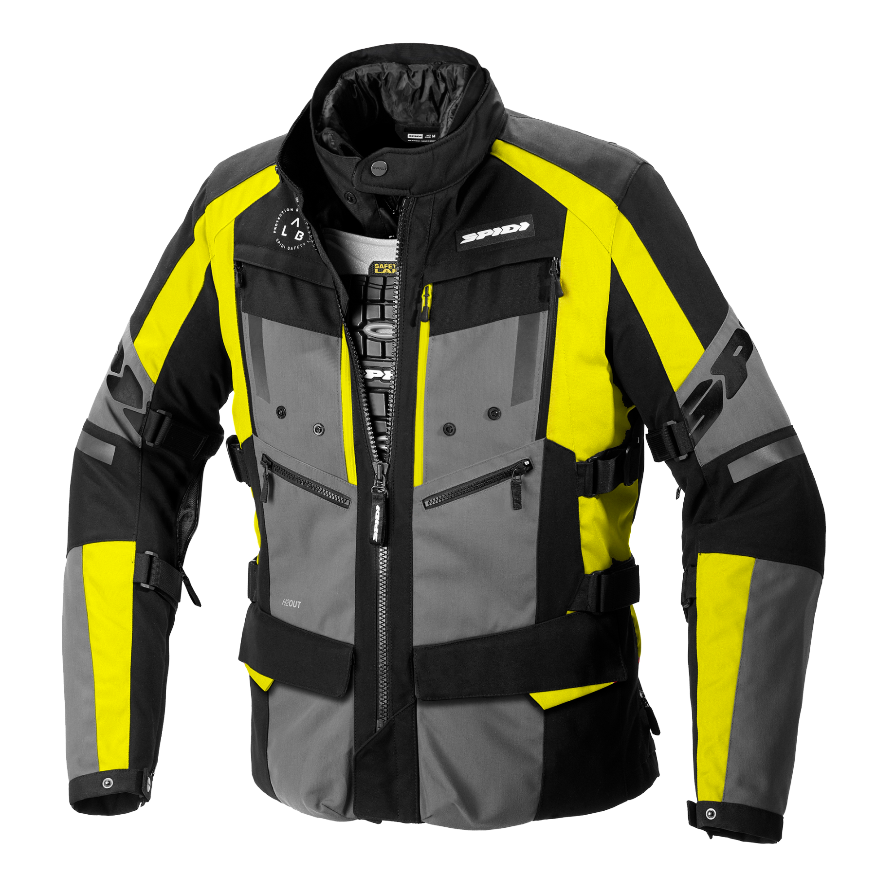 Текстилно мото яке SPIDI 4 SEASON EVO Yellow Fluo