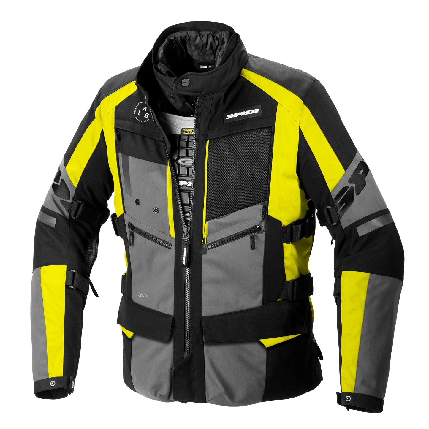 Текстилно мото яке SPIDI 4 SEASON EVO Yellow Fluo