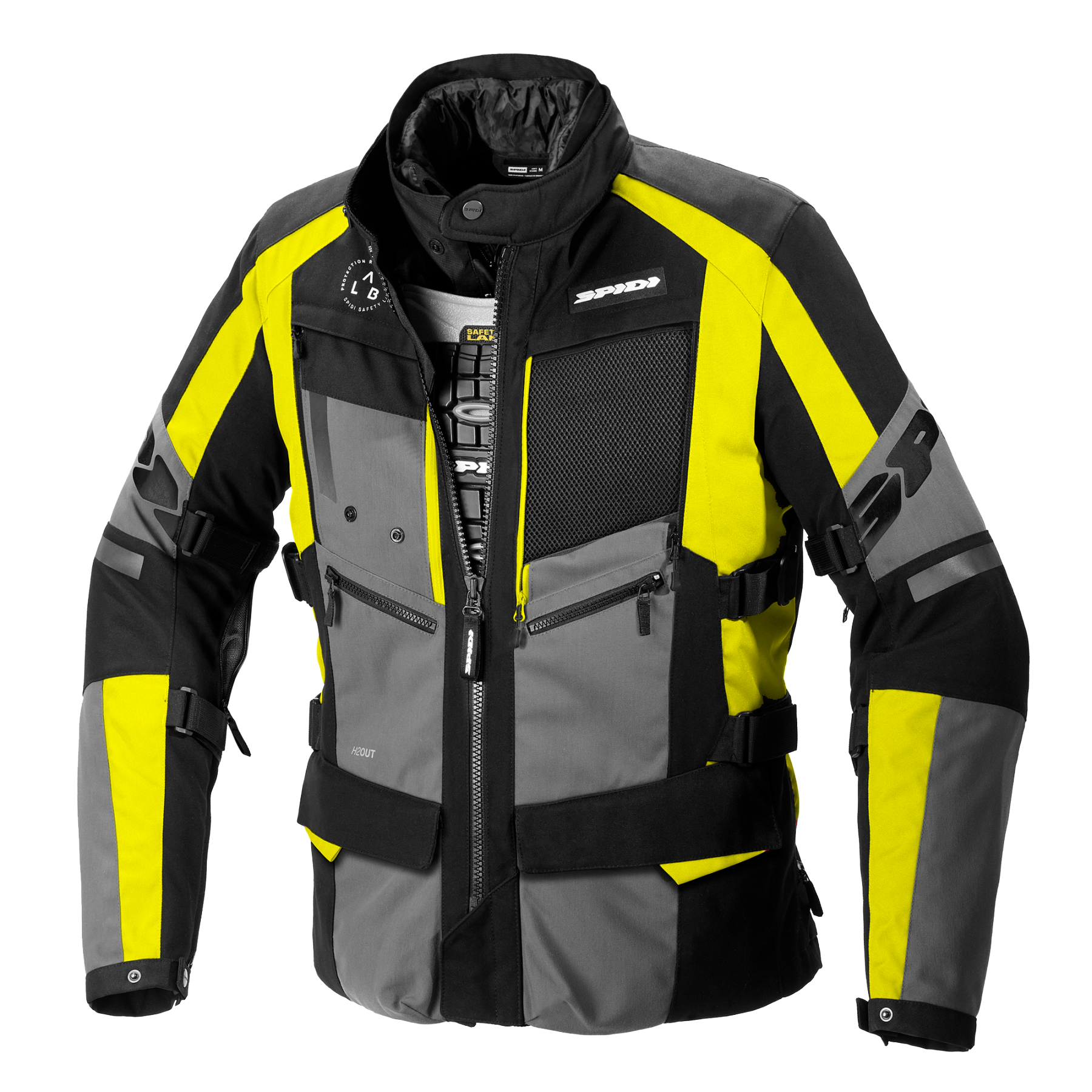 Текстилно мото яке SPIDI 4 SEASON EVO Yellow Fluo