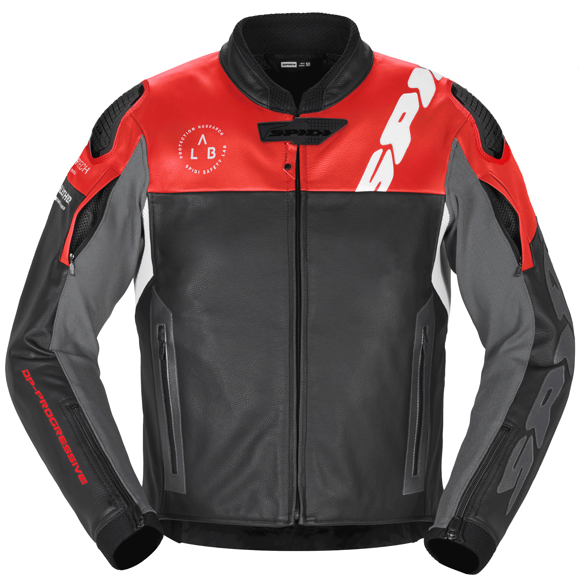 Кожено мото яке SPIDI DP PROGRESSIVE LEATHER Red