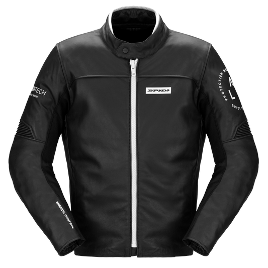 Кожено мото яке SPIDI Genesis Black/White