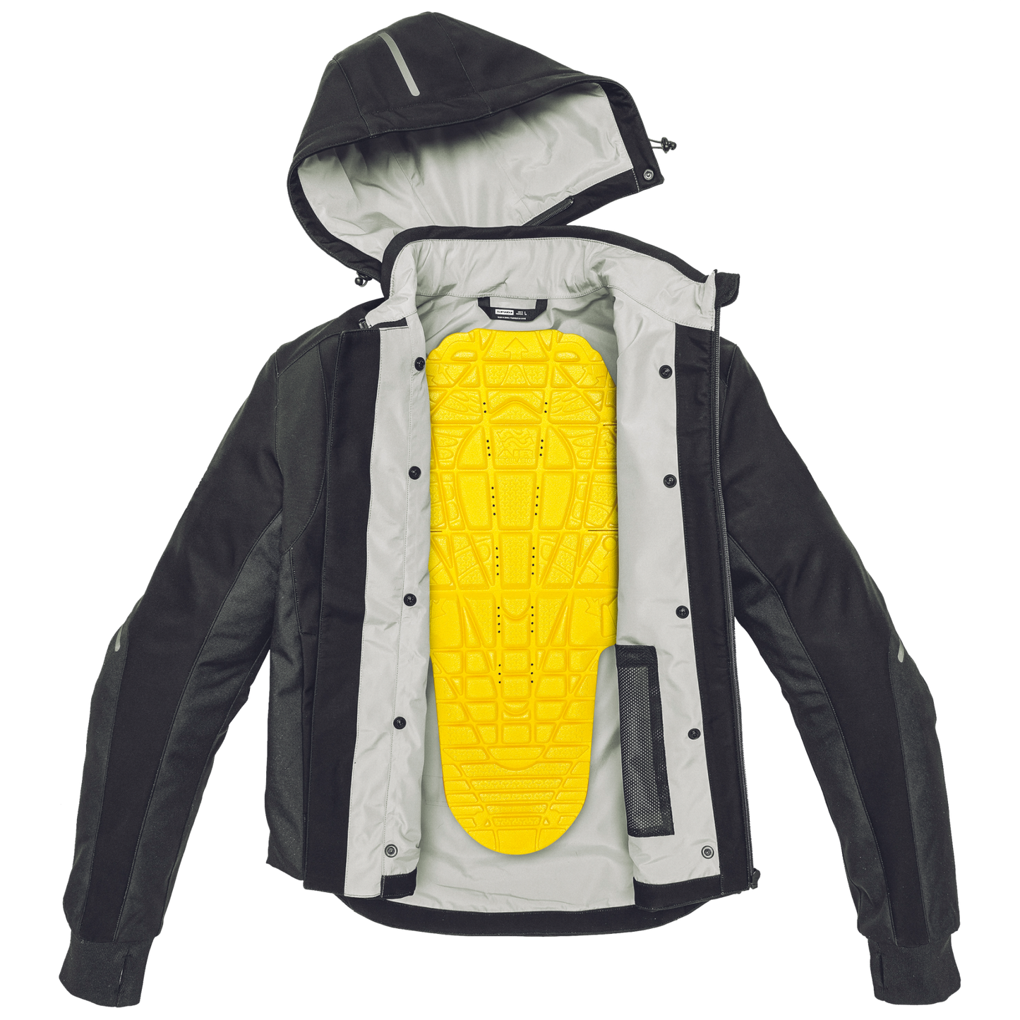 Текстилно мото яке SPIDI Hoodie Armor H2Out Black