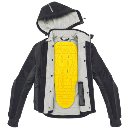 Текстилно мото яке SPIDI Hoodie Armor H2Out Black