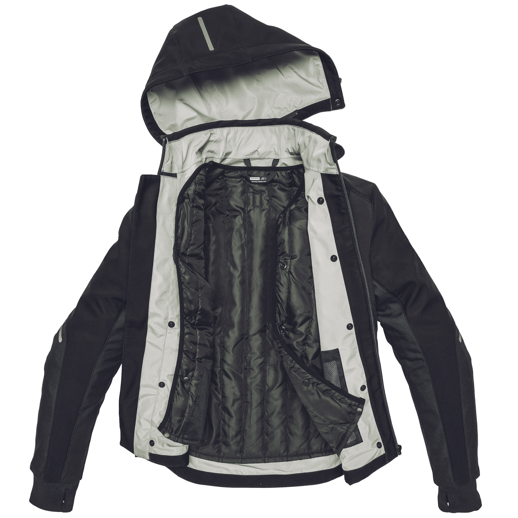 Текстилно мото яке SPIDI Hoodie Armor H2Out Black