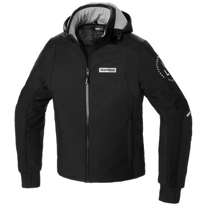 Текстилно мото яке SPIDI Hoodie Armor H2Out Black/White