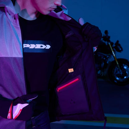 Мото суитшърт SPIDI HOODIE NET GRAY/RED