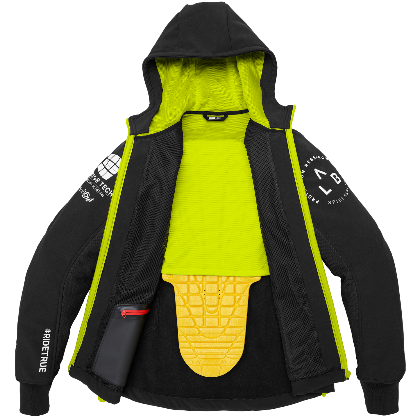 Мото Яке SPIDI HOODIE ARMOR EVO FLUO