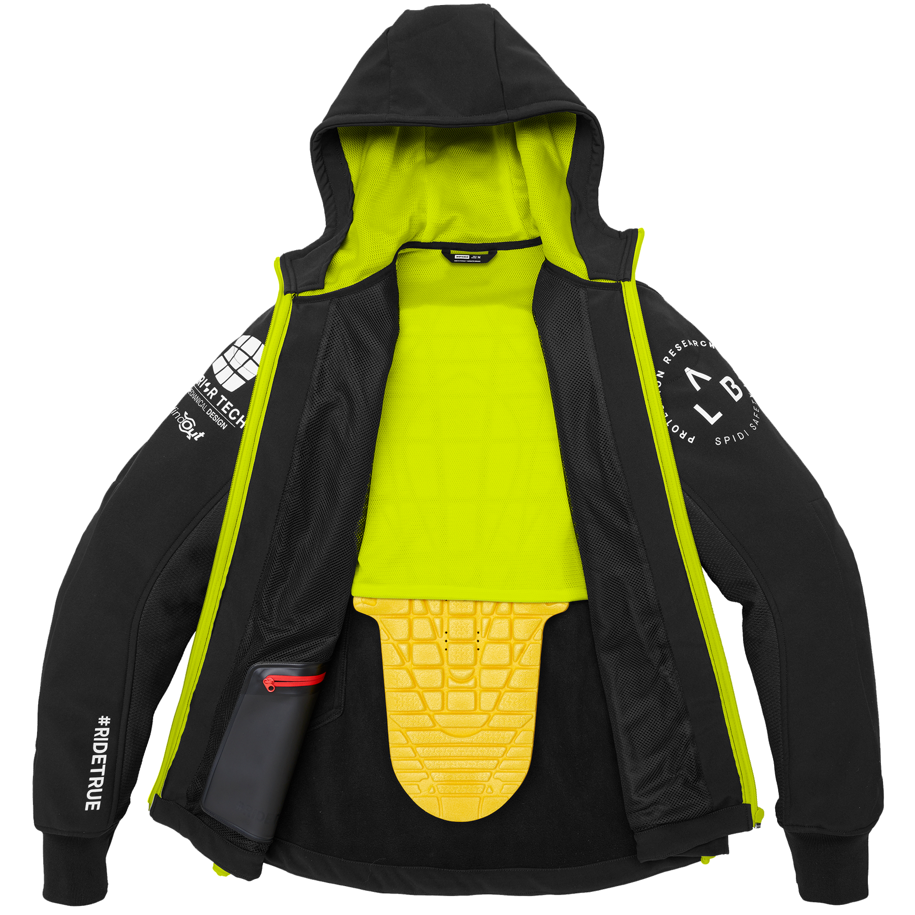 Мото Яке SPIDI HOODIE ARMOR EVO FLUO