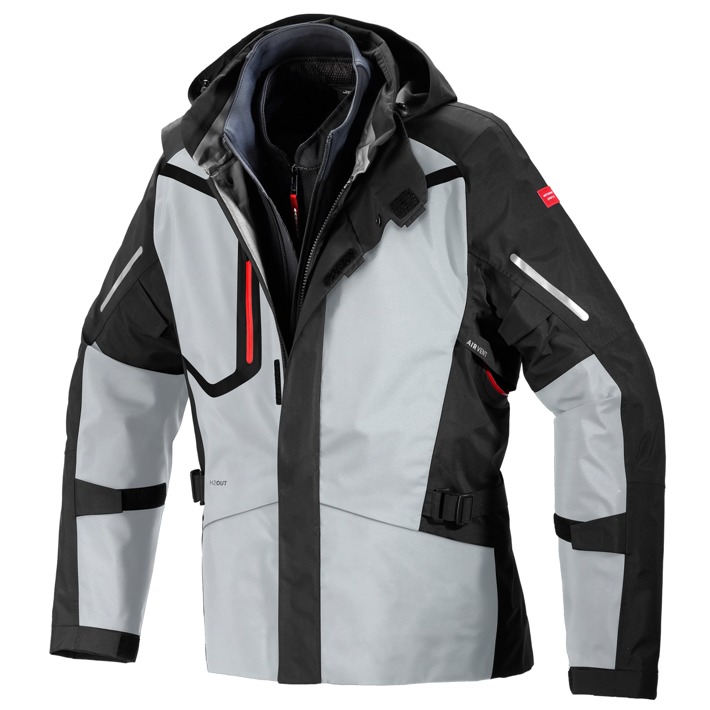 Текстилно мото яке SPIDI Mission-T H2Out Black/Ice