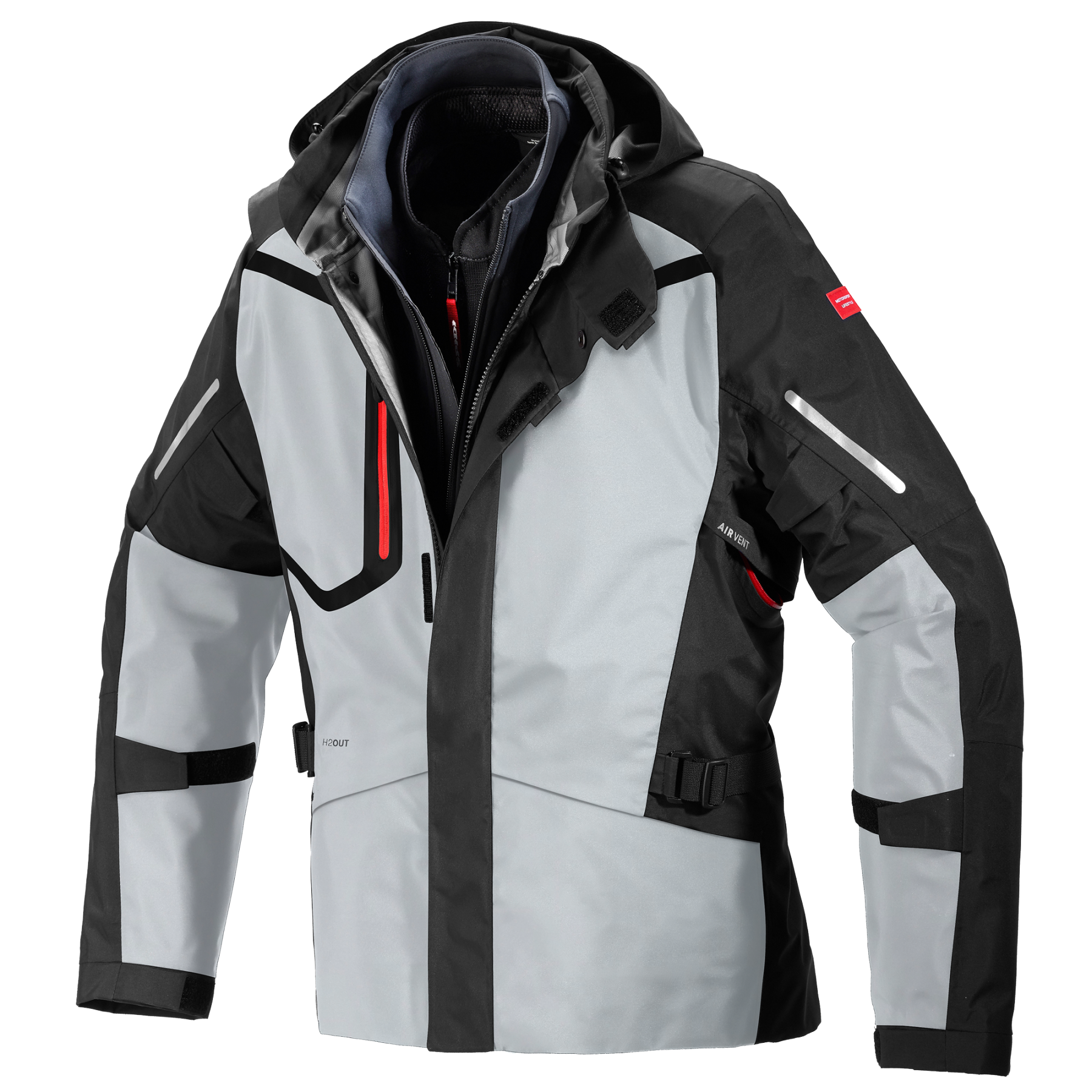 Текстилно мото яке SPIDI Mission-T H2Out Black/Ice
