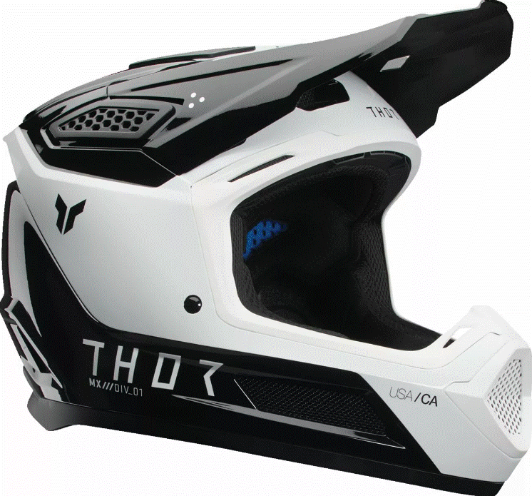 Мотокрос каска THOR FLEET STORM BLACK/WHITE