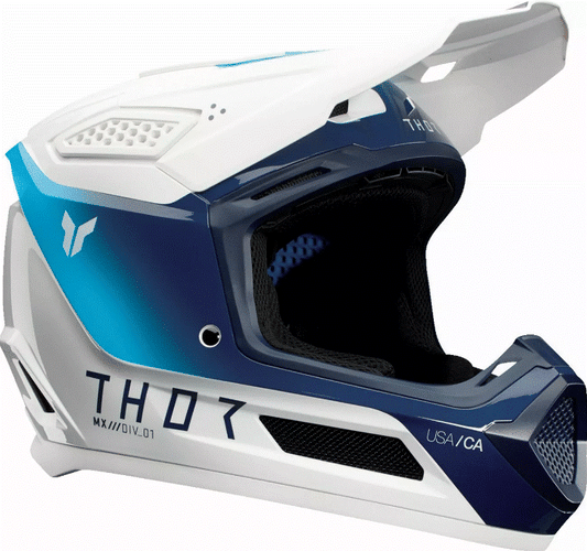 Мотокрос каска THOR FLEET STORM WHITE/NAVY